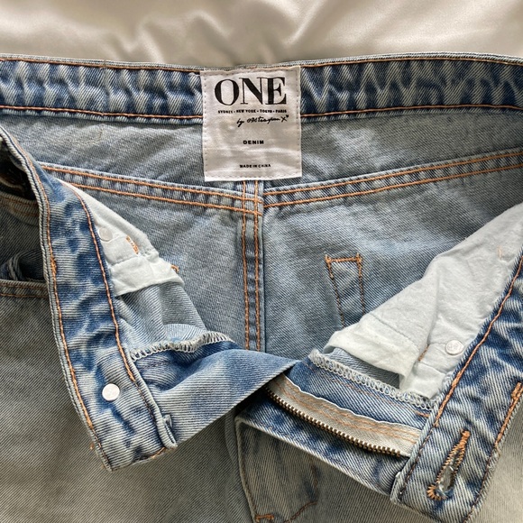 ONE Teaspoon Fringe Denim Shorts - Picture 7 of 8